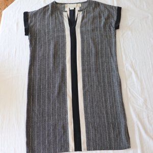 Cynthia Rowley Silk Shift Dress Gray Black Size 6